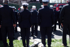 April 28, 2022 Funeral for New York City Firefighter Timothy Klein age 31. He was killed when he was searching for a Autistic boy the Second floor ceiling collapsed on top of both of them killing them in a 3 alarm fire in the Canarsie section of Brooklyn N.Y. 
Photos: Bruce Cotler©2022