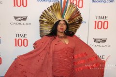 Sônia Guajajara arriving the red carpet.