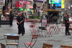 Time Square Chaos
Panic in Times Square after knocked-over planter possibly confused for gunfire

After investigation, police determine no shots fired at Times Square

Sources tell NYPPA there was a dispute between a man and a group of people around 6 p.m.

That's when, police say, a barrier or planter on the street fell over, creating a loud noise.

The man was placed under arrest for possession of marijuana and removed by EMS.

Times Square has been the scene of several shootings in recent months.

Republican mayoral candidate Curtis Sliwa came to the scene.
“It’s the Wild Wild West in Times Square,” he said. “You gotta wonder, people all the over world see these reports.”