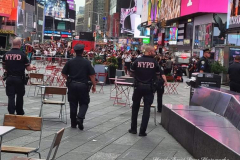 Time Square Chaos
Panic in Times Square after knocked-over planter possibly confused for gunfire

After investigation, police determine no shots fired at Times Square

Sources tell NYPPA there was a dispute between a man and a group of people around 6 p.m.

That's when, police say, a barrier or planter on the street fell over, creating a loud noise.

The man was placed under arrest for possession of marijuana and removed by EMS.

Times Square has been the scene of several shootings in recent months.

Republican mayoral candidate Curtis Sliwa came to the scene.
“It’s the Wild Wild West in Times Square,” he said. “You gotta wonder, people all the over world see these reports.”