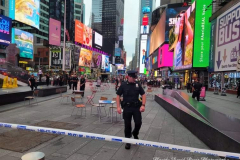 Time Square Chaos
Panic in Times Square after knocked-over planter possibly confused for gunfire

After investigation, police determine no shots fired at Times Square

Sources tell NYPPA there was a dispute between a man and a group of people around 6 p.m.

That's when, police say, a barrier or planter on the street fell over, creating a loud noise.

The man was placed under arrest for possession of marijuana and removed by EMS.

Times Square has been the scene of several shootings in recent months.

Republican mayoral candidate Curtis Sliwa came to the scene.
“It’s the Wild Wild West in Times Square,” he said. “You gotta wonder, people all the over world see these reports.”