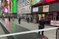 Time Square Chaos
Panic in Times Square after knocked-over planter possibly confused for gunfire

After investigation, police determine no shots fired at Times Square

Sources tell NYPPA there was a dispute between a man and a group of people around 6 p.m.

That's when, police say, a barrier or planter on the street fell over, creating a loud noise.

The man was placed under arrest for possession of marijuana and removed by EMS.

Times Square has been the scene of several shootings in recent months.

Republican mayoral candidate Curtis Sliwa came to the scene.
“It’s the Wild Wild West in Times Square,” he said. “You gotta wonder, people all the over world see these reports.”