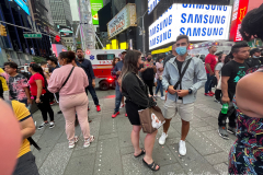Time Square Chaos
Panic in Times Square after knocked-over planter possibly confused for gunfire

After investigation, police determine no shots fired at Times Square

Sources tell NYPPA there was a dispute between a man and a group of people around 6 p.m.

That's when, police say, a barrier or planter on the street fell over, creating a loud noise.

The man was placed under arrest for possession of marijuana and removed by EMS.

Times Square has been the scene of several shootings in recent months.

Republican mayoral candidate Curtis Sliwa came to the scene.
“It’s the Wild Wild West in Times Square,” he said. “You gotta wonder, people all the over world see these reports.”