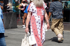New York's Times Square is getting back to business even though the Delta Variant  number of cases are starting to creep up.
The Naked Cowboy,The  Naked Cowgirl, The Costume Characters were all outside on a beautiful day trying to make money. Some other strange folks were also enjoying the sights as well.