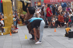 New York's Times Square is getting back to business even though the Delta Variant  number of cases are starting to creep up.
The Naked Cowboy,The  Naked Cowgirl, The Costume Characters were all outside on a beautiful day trying to make money. Some other strange folks were also enjoying the sights as well.