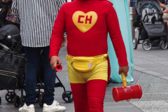 New York's Times Square is getting back to business even though the Delta Variant  number of cases are starting to creep up.
The Naked Cowboy,The  Naked Cowgirl, The Costume Characters were all outside on a beautiful day trying to make money. Some other strange folks were also enjoying the sights as well.