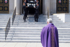 July 13, 2022  NEW YORK   
Funeral for Award wining actor Gennaro Anthony ‘Tony’ Sirico. Friends and Family packed the Church 
to pay respects to him and his family, Tony's biggest role was in the "HBO series "The Sopranos'" . The funeral  was held at the Basilica of Regina Pacis in the Bensonhurst neighborhood in Brooklyn N.Y. where he grew up, A Mass of Christian burial was celebrated by his brother Fr. Robert Sirico at the church.