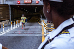 The Tunnel to Tower 5k run and walk in NYC filled with runners of all kinds to commemorate the run on 9/11 of Fireman Stephen Siller from Brooklyn to Manhattan through the Hugh L. Carey tunnel.
The run pays tribute to the 343 FDNY firefighters, 71 law enforcement officers and thousands of civilians who lost their lives on that catastrophic day 20 years ago. All proceeds to the event go to supporting those of first responders and injured service members. 
Service members adorned with images of those lost and holding flags lined the streets in support of the runners as they passed through the tunnel and ran their way through lower Manhattan to the finish line. (C) Bianca Otero, September 26, 2021