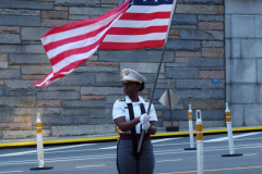 New York,  September 26, 2021 20th Tunnel 2 Tower Run. Runners start in Brooklyn run thru the Hugh L. Carey Tunnel and end the run by the Freedom tower in Manhattan.