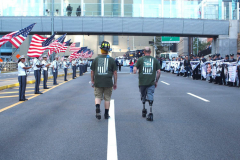 New York,  September 26, 2021 20th Tunnel 2 Tower Run. Runners start in Brooklyn run thru the Hugh L. Carey Tunnel and end the run by the Freedom tower in Manhattan.