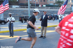 New York,  September 26, 2021 20th Tunnel 2 Tower Run. Runners start in Brooklyn run thru the Hugh L. Carey Tunnel and end the run by the Freedom tower in Manhattan.