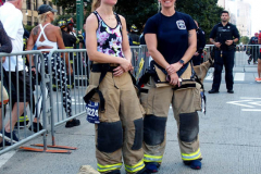 New York,  September 26, 2021 20th Tunnel 2 Tower Run. Runners start in Brooklyn run thru the Hugh L. Carey Tunnel and end the run by the Freedom tower in Manhattan.