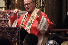 Other religious assemblies came together to pray to offer prayers and support for Ukraine and people affected by the war. 
NY Governor Kathy Hochul also came in attendance, showing her support and expressing the admiration for the resilience of Ukrainian people. 
Amongst other who attended were, Rev. Dr Chryssavgis, H.E. Antony of Hierapolis, Rabbi Joseph Potasnik, H.E. Timothy Cardinal Dolan, Ukrainian Ambassador to the United States, Sergyi Kyslytsya, H.E. Archbishop Elpidophoros of America and others. Wednesday, March 9, 2022. New York, New York. (C) Bianca Otero