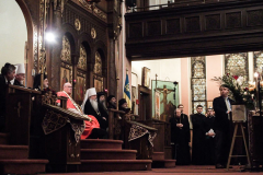 Other religious assemblies came together to pray to offer prayers and support for Ukraine and people affected by the war. 
NY Governor Kathy Hochul also came in attendance, showing her support and expressing the admiration for the resilience of Ukrainian people. 
Amongst other who attended were, Rev. Dr Chryssavgis, H.E. Antony of Hierapolis, Rabbi Joseph Potasnik, H.E. Timothy Cardinal Dolan, Ukrainian Ambassador to the United States, Sergyi Kyslytsya, H.E. Archbishop Elpidophoros of America and others. Wednesday, March 9, 2022. New York, New York. (C) Bianca Otero