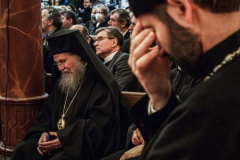 Other religious assemblies came together to pray to offer prayers and support for Ukraine and people affected by the war. 
NY Governor Kathy Hochul also came in attendance, showing her support and expressing the admiration for the resilience of Ukrainian people. 
Amongst other who attended were, Rev. Dr Chryssavgis, H.E. Antony of Hierapolis, Rabbi Joseph Potasnik, H.E. Timothy Cardinal Dolan, Ukrainian Ambassador to the United States, Sergyi Kyslytsya, H.E. Archbishop Elpidophoros of America and others. Wednesday, March 9, 2022. New York, New York. (C) Bianca Otero
