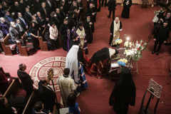 Other religious assemblies came together to pray to offer prayers and support for Ukraine and people affected by the war. 
NY Governor Kathy Hochul also came in attendance, showing her support and expressing the admiration for the resilience of Ukrainian people. 
Amongst other who attended were, Rev. Dr Chryssavgis, H.E. Antony of Hierapolis, Rabbi Joseph Potasnik, H.E. Timothy Cardinal Dolan, Ukrainian Ambassador to the United States, Sergyi Kyslytsya, H.E. Archbishop Elpidophoros of America and others. Wednesday, March 9, 2022. New York, New York. (C) Bianca Otero