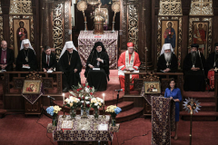 Other religious assemblies came together to pray to offer prayers and support for Ukraine and people affected by the war. 
NY Governor Kathy Hochul also came in attendance, showing her support and expressing the admiration for the resilience of Ukrainian people. 
Amongst other who attended were, Rev. Dr Chryssavgis, H.E. Antony of Hierapolis, Rabbi Joseph Potasnik, H.E. Timothy Cardinal Dolan, Ukrainian Ambassador to the United States, Sergyi Kyslytsya, H.E. Archbishop Elpidophoros of America and others. Wednesday, March 9, 2022. New York, New York. (C) Bianca Otero