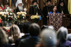 Other religious assemblies came together to pray to offer prayers and support for Ukraine and people affected by the war. 
NY Governor Kathy Hochul also came in attendance, showing her support and expressing the admiration for the resilience of Ukrainian people. 
Amongst other who attended were, Rev. Dr Chryssavgis, H.E. Antony of Hierapolis, Rabbi Joseph Potasnik, H.E. Timothy Cardinal Dolan, Ukrainian Ambassador to the United States, Sergyi Kyslytsya, H.E. Archbishop Elpidophoros of America and others. Wednesday, March 9, 2022. New York, New York. (C) Bianca Otero