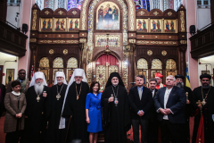 Other religious assemblies came together to pray to offer prayers and support for Ukraine and people affected by the war. 
NY Governor Kathy Hochul also came in attendance, showing her support and expressing the admiration for the resilience of Ukrainian people. 
Amongst other who attended were, Rev. Dr Chryssavgis, H.E. Antony of Hierapolis, Rabbi Joseph Potasnik, H.E. Timothy Cardinal Dolan, Ukrainian Ambassador to the United States, Sergyi Kyslytsya, H.E. Archbishop Elpidophoros of America and others. Wednesday, March 9, 2022. New York, New York. (C) Bianca Otero
