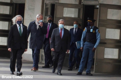 April 19, 2022  United Nations
United Nations Secretary General Antonio Guterres holds a press encounter in front of the peace sculpture on the United Nation grounds. He asking for an Orthodox Holy Week humanitarian pause to the war in the Ukraine.