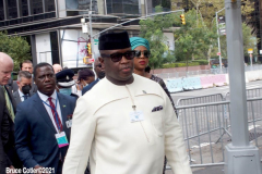 New York,  September 22,  The United Nations
General Assembly. Dignitaries, Heads of states come and go from bilateral talks with other heads of state while the media waited on the media island for interviews. Security was tight various law enforcement agencies work together to keep everyone safe.