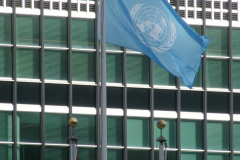 New York,  September 21, United Nations convenes its General Assembly political figures from around the world come and speak
to other nations leaders while outside of the United Nations various protest occur. Tight security has blocked off a large area surrounding the  United Nations Building.