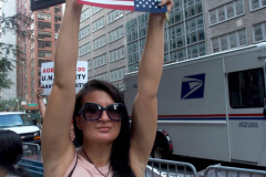 New York,  September 21, United Nations convenes its General Assembly political figures from around the world come and speak
to other nations leaders while outside of the United Nations various protest occur. Tight security has blocked off a large area surrounding the  United Nations Building.