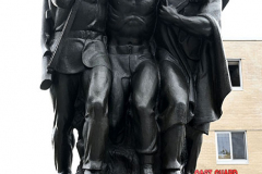 Monday, October 04, 2021
USCG Memorial Rededication
The Battery 
New York, NY
Photographs by
Mary DiBiase Blaich
The Coast Guard Memorial sculpture created by Norman Millet Thomas was originally dedicated in 1954.  Today, it was rededicated
In a new plaza created in front of the Coast Guard building in lower Manhattan.  Among the dignitaries attending were USCG Commandant Karl Schultz; Rear Admiral Thomas G. Allan, Commander, First Coast Guard District; Captain Zeita Merchant, Commander, Coast Guard Sector New York; State Senator Brian Kavanagh; Congressman Jerrold Nadler, and Warrie Price, President and Founder, The Battery Conservancy.  A reception followed at the historic Fraunces Tavern.