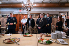 Monday, October 04, 2021
USCG Memorial Rededication
The Battery 
New York, NY
Photographs by
Mary DiBiase Blaich
The Coast Guard Memorial sculpture created by Norman Millet Thomas was originally dedicated in 1954.  Today, it was rededicated
In a new plaza created in front of the Coast Guard building in lower Manhattan.  Among the dignitaries attending were USCG Commandant Karl Schultz; Rear Admiral Thomas G. Allan, Commander, First Coast Guard District; Captain Zeita Merchant, Commander, Coast Guard Sector New York; State Senator Brian Kavanagh; Congressman Jerrold Nadler, and Warrie Price, President and Founder, The Battery Conservancy.  A reception followed at the historic Fraunces Tavern.