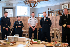 Monday, October 04, 2021
USCG Memorial Rededication
The Battery 
New York, NY
Photographs by
Mary DiBiase Blaich
The Coast Guard Memorial sculpture created by Norman Millet Thomas was originally dedicated in 1954.  Today, it was rededicated
In a new plaza created in front of the Coast Guard building in lower Manhattan.  Among the dignitaries attending were USCG Commandant Karl Schultz; Rear Admiral Thomas G. Allan, Commander, First Coast Guard District; Captain Zeita Merchant, Commander, Coast Guard Sector New York; State Senator Brian Kavanagh; Congressman Jerrold Nadler, and Warrie Price, President and Founder, The Battery Conservancy.  A reception followed at the historic Fraunces Tavern.