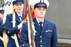Monday, October 04, 2021
USCG Memorial Rededication
The Battery 
New York, NY
Photographs by
Mary DiBiase Blaich
The Coast Guard Memorial sculpture created by Norman Millet Thomas was originally dedicated in 1954.  Today, it was rededicated
In a new plaza created in front of the Coast Guard building in lower Manhattan.  Among the dignitaries attending were USCG Commandant Karl Schultz; Rear Admiral Thomas G. Allan, Commander, First Coast Guard District; Captain Zeita Merchant, Commander, Coast Guard Sector New York; State Senator Brian Kavanagh; Congressman Jerrold Nadler, and Warrie Price, President and Founder, The Battery Conservancy.  A reception followed at the historic Fraunces Tavern.
