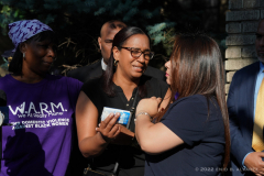 Jullissa Reyes, sister of slain Transit Officer Adrianna Reyes-Gomez along with Bronx residents, NYPD officials and Bronx elected officials hold a Candlelight Vigil in honor and in memory of NYPD Transit Officer Adrianna Reyes-Gomez who was brutally murdered in her Bronx apartment at 780 Grand Concourse, Bronx, New York 10451 on Wednesday, June 15, 2022

Photography by Enid B. Alvarez