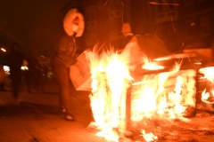 Riots set a fire following a fatal police involved shooting in West Philadephia.
