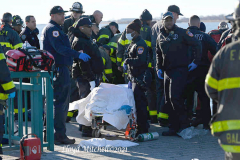 December 12, 2021  New York , FDNY and NYPD  recover body of fisherman who fell into the water and hit his head on a piling at the Canarsie pier this morning.
©Lloyd Mitchell2021