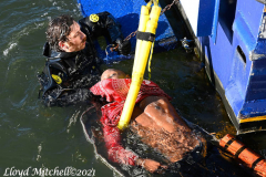 December 12, 2021  New York , FDNY and NYPD  recover body of fisherman who fell into the water and hit his head on a piling at the Canarsie pier this morning.
©Lloyd Mitchell2021