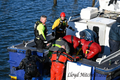 December 12, 2021  New York , FDNY and NYPD  recover body of fisherman who fell into the water and hit his head on a piling at the Canarsie pier this morning.
©Lloyd Mitchell2021