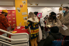 Audience members purchasing their merchandise! Located at the Theatre Row (410 W 42nd St., New York on 23 Jan 2022.
