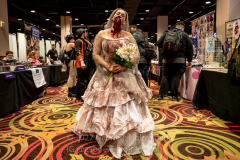 Cosplayers attend the Winter Con Convention at Resorts World NYC in Jamaica, Queens, on Mar. 12, 2022. (Photo by Gabriele Holtermann)