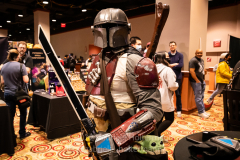 Cosplayers attend the Winter Con Convention at Resorts World NYC in Jamaica, Queens, on Mar. 12, 2022. (Photo by Gabriele Holtermann)