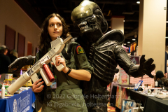 Cosplayers attend the Winter Con Convention at Resorts World NYC in Jamaica, Queens, on Mar. 12, 2022. (Photo by Gabriele Holtermann)