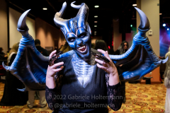 Cosplayers attend the Winter Con Convention at Resorts World NYC in Jamaica, Queens, on Mar. 12, 2022. (Photo by Gabriele Holtermann)