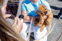 Dogs and their people partake in the Woof-Stock “Paw-ty” in Edgewater, NJ. A dog parade and raffle as well as a “red-carpet’ paw-parazzi took place where not all dogs competed, nor did all dogs win but they most definitely had paw-fect time. (C) Bianca Otero. October 2, 2021