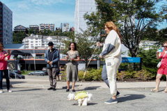 Dogs and their people partake in the Woof-Stock “Paw-ty” in Edgewater, NJ. A dog parade and raffle as well as a “red-carpet’ paw-parazzi took place where not all dogs competed, nor did all dogs win but they most definitely had paw-fect time. (C) Bianca Otero. October 2, 2021