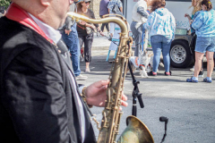 Dogs and their people partake in the Woof-Stock “Paw-ty” in Edgewater, NJ. A dog parade and raffle as well as a “red-carpet’ paw-parazzi took place where not all dogs competed, nor did all dogs win but they most definitely had paw-fect time. (C) Bianca Otero. October 2, 2021