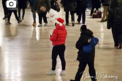 New York City on Christmas Eve is almost empty. Grand Central Station at Rush Hour is usually wall to wall people, but tonight it is almost empty due to the Corona Virus and people staying home.