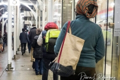 A line at Trader Joe's on the Upper West Side for last minute shoppers on Christmas Eve.