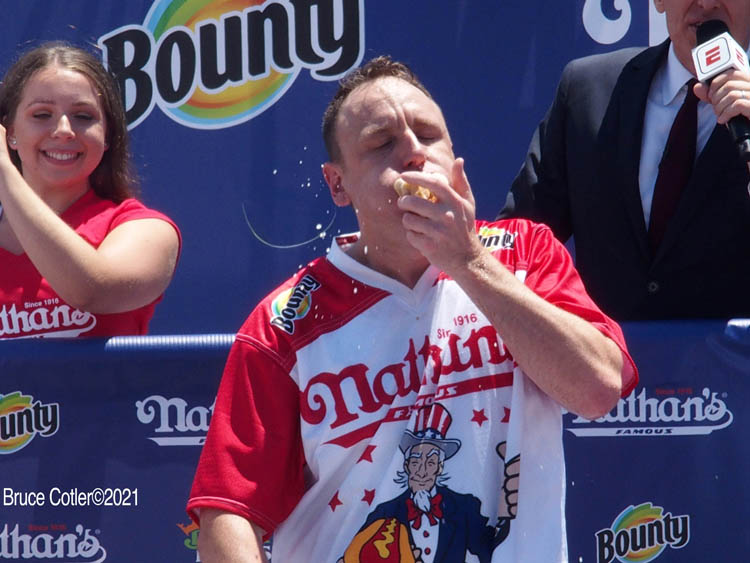 NATHAN’S FAMOUS FOURTH OF JULY HOT DOG-EATING CONTEST AT CONEY ISLAND’S MAIMONIDES PARK