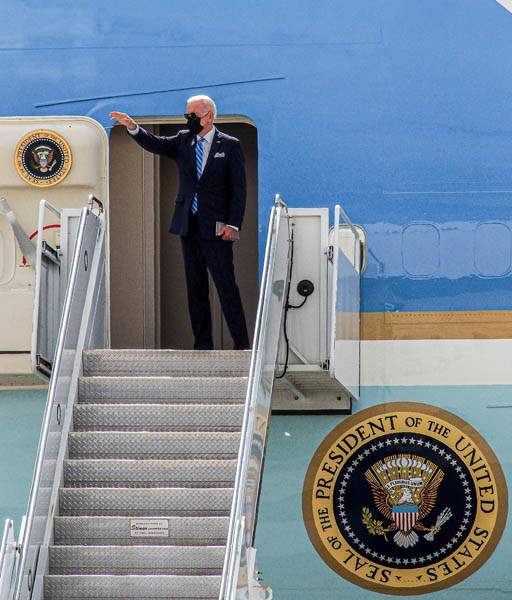 President Joe Biden  Departs JFK Airport