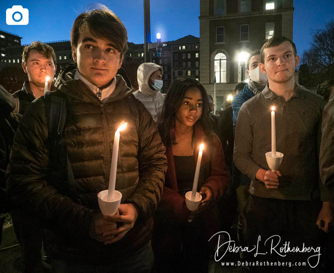 Candle Light Vigil at Columbia University For Murdered Student