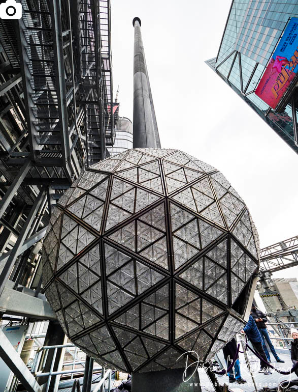 Workers Install 192 New Waterford Crystals onto The New Year’s Eve Ball in Times Square